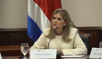 La presidenta Laura Fernández encabezó la primera sesión del Consejo Nacional de Seguridad desde Casa Presidencial. Crédito: Captura Presidencia de la República