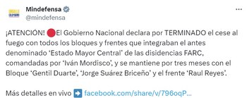 - crédito @Mindefensa/X