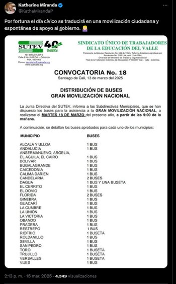 La congresista sostuvo que los