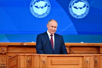 El presidente ruso Vladimir Putin (Sputnik/Grigory Sysoyev/Pool vía REUTERS)