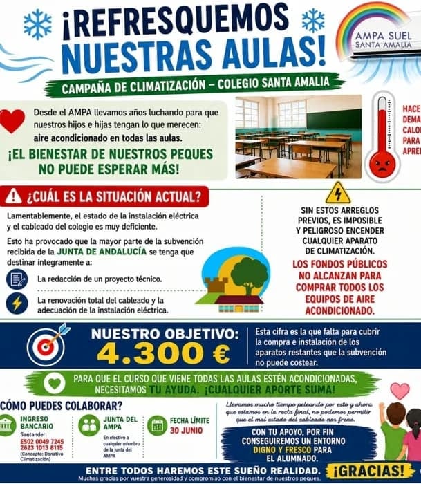 El cartel del AMPA. (AMPA)
