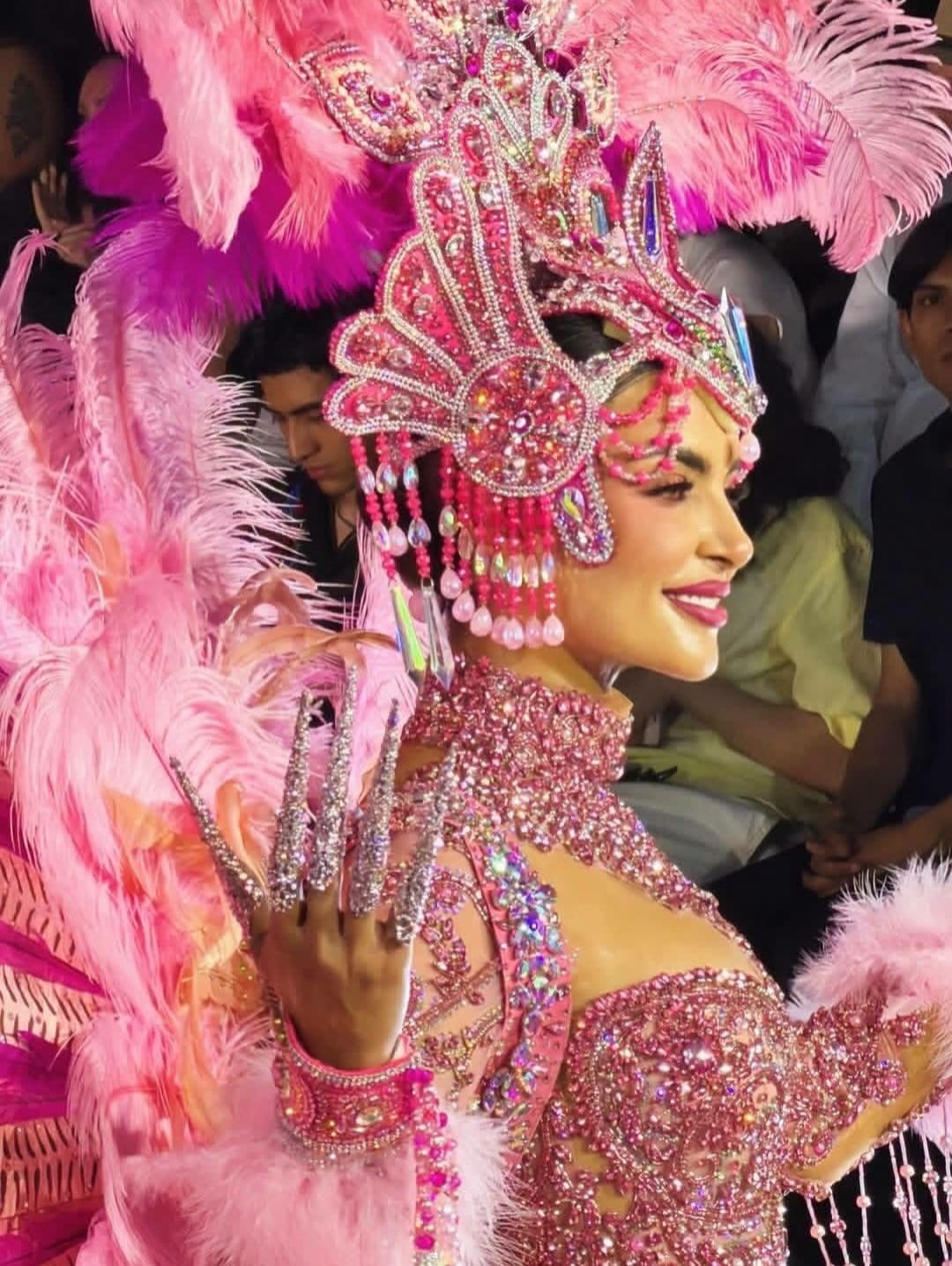 María Vargas, traje típico Miss Universe México 2026. (Instagram: jielgarciaaltamodaoficial)