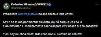 Katherine Miranda sobre palabras