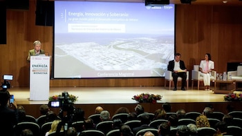Alicia Bárcena, titular de Semarnat, asistió a la Feria de Energía e Innovación para la Transformación y el Bienestar. (Foto: X/@aliciabarcena)
