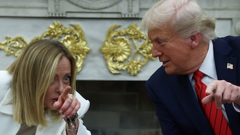 Trump definió a Giorgia Meloni como “una buena persona” antes de la cumbre de la OTAN