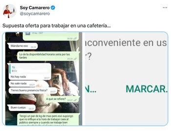 Un usuario compartió la búsqueda