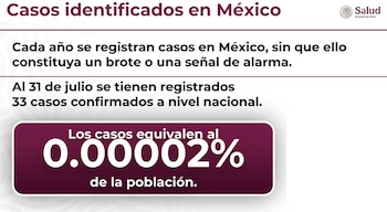 El secretario de Salud dio a conocer que hasta el 31 de julio, en México se han registrado 33 casos de ciclosporiasis.