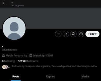 La cuenta de Karina a