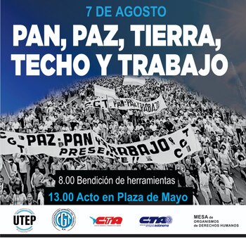 El flayer de la movilización