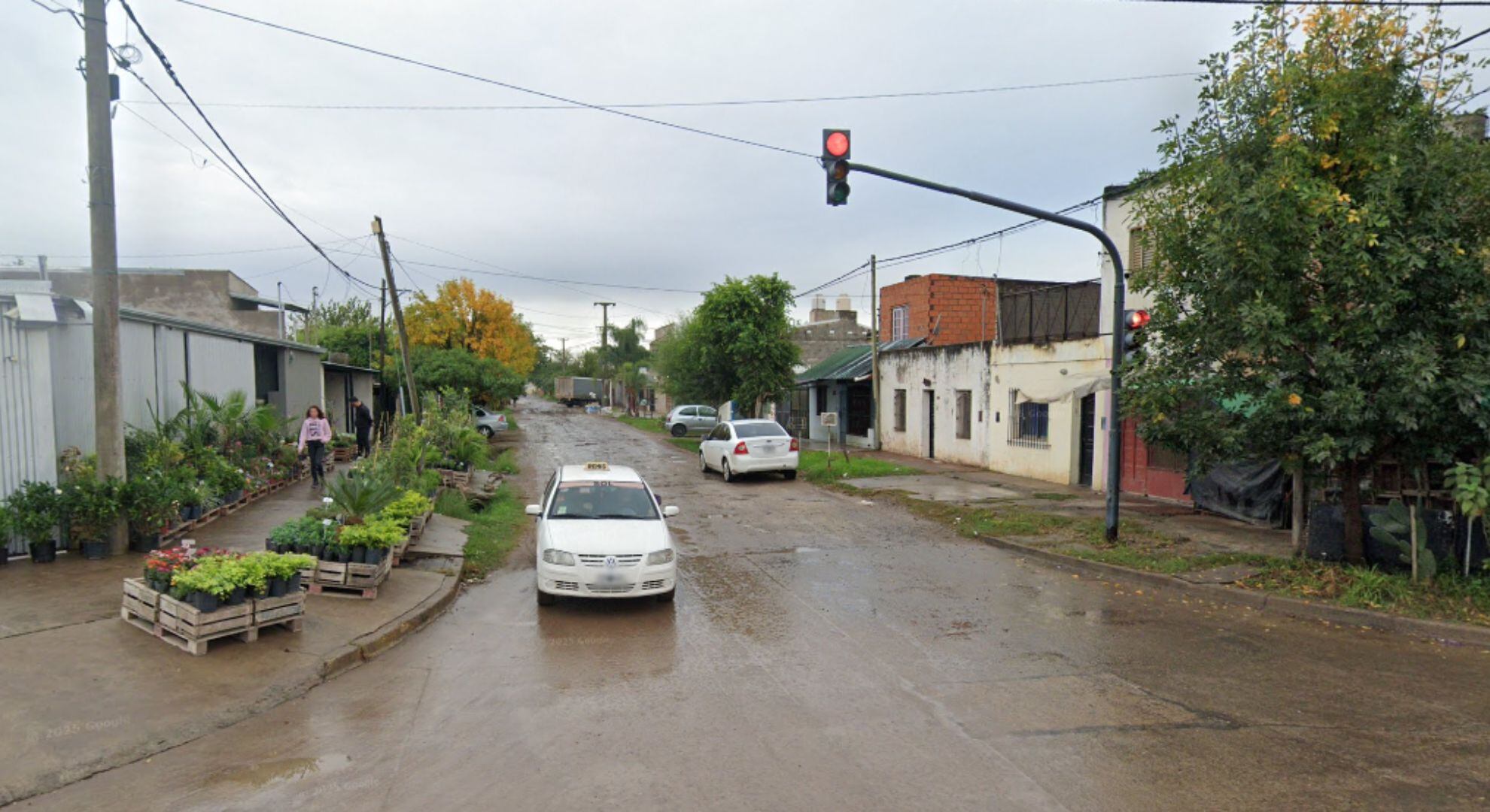 La zona en la que se encontraba el domicilio allanado
