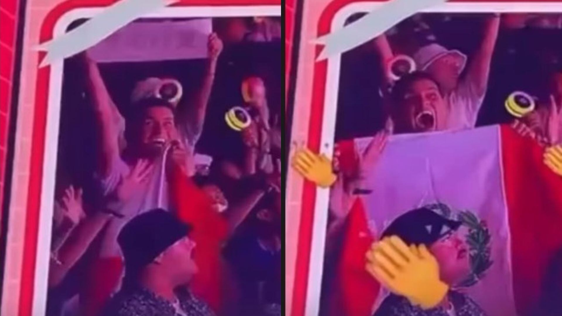 Giacomo Benavides alzó la bandera del Perú en concierto de Twice: “Feliz 28 de julio”
