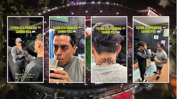 El Mindo y el futbolista de la selección Argentina, Gonzalo Montiel, mostraron cómo se transforman los futbolistas colombianos al llegar a ese país