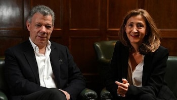 Expresidente Santos e Ingrid Betancourt