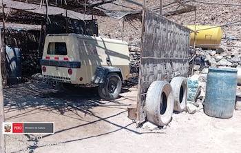 Las autoridades inspeccionaron aproximadamente siete hectáreas vinculadas con actividades mineras.