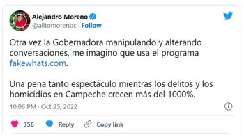 Moreno calificó las conversaciones reveladas