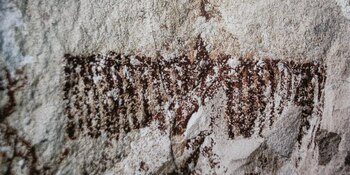 Las pinturas se localizan dentro