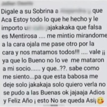 A pesar de dar su versión de los hechos, en la comisaría de familia decidieron otorgarle a su acosador la medida de protección - crédito pantallazo tomado de la emisión de Arriba Bogotá