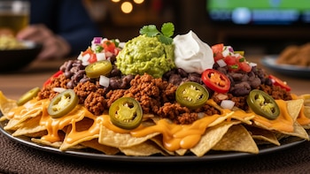 Nachos con queso, carne y frijoles: el snack perfecto para disfrutar partidos y reuniones familiares