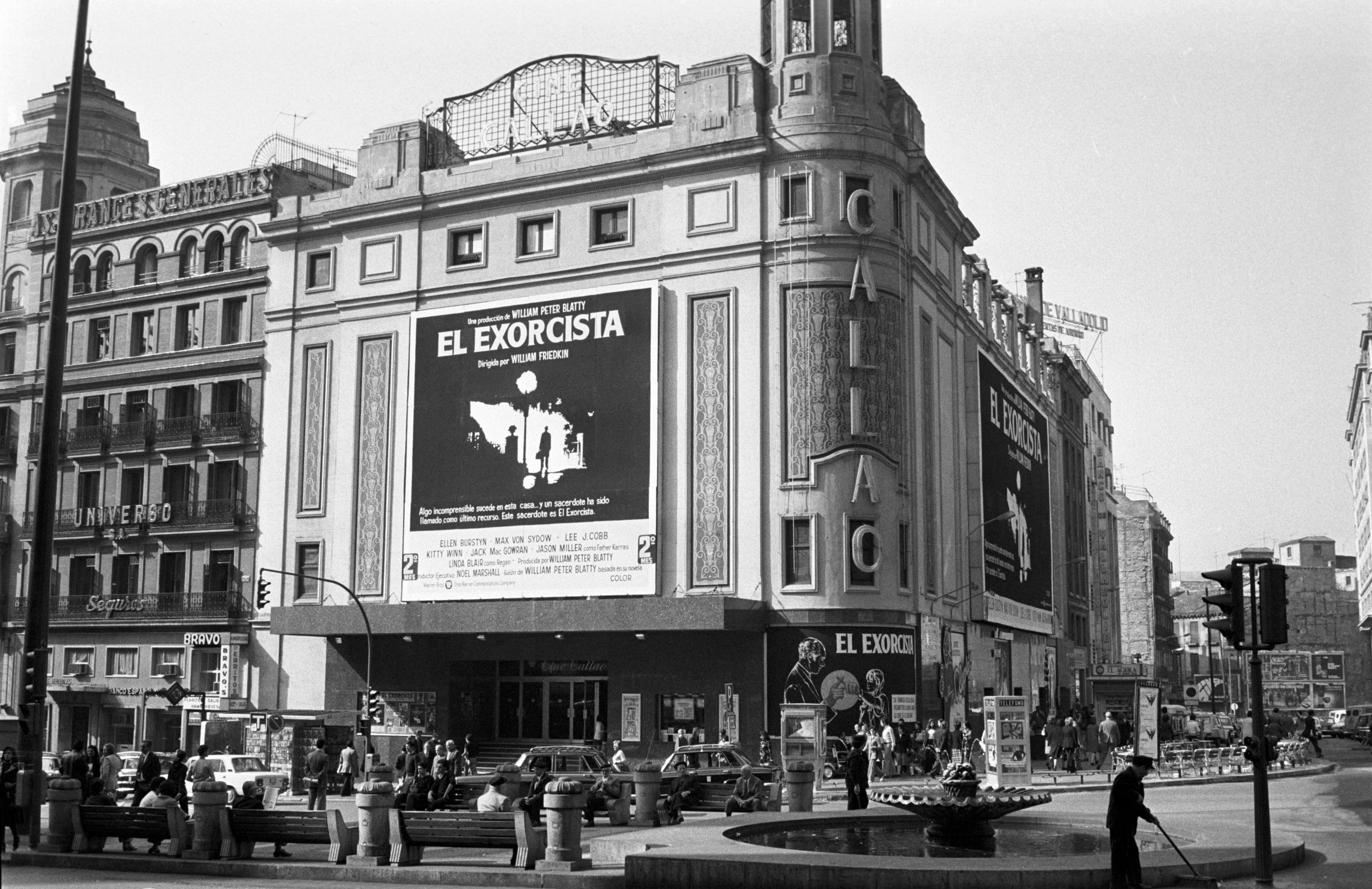 Vista de un teatro en donde se proyectaba la película