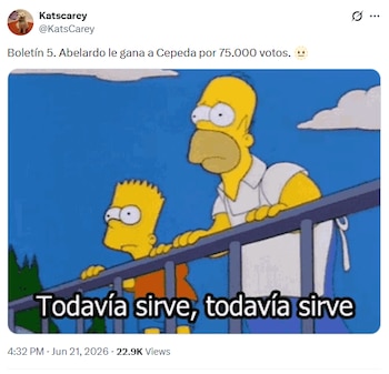 Algunos están esperando el escrutinio para declarar presidente - crédito @katscarey / X