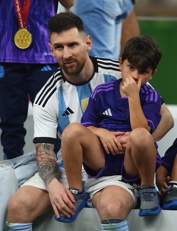 Messi se sentó en el