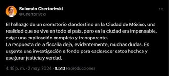 Salomón Chertorivski afirmó que la