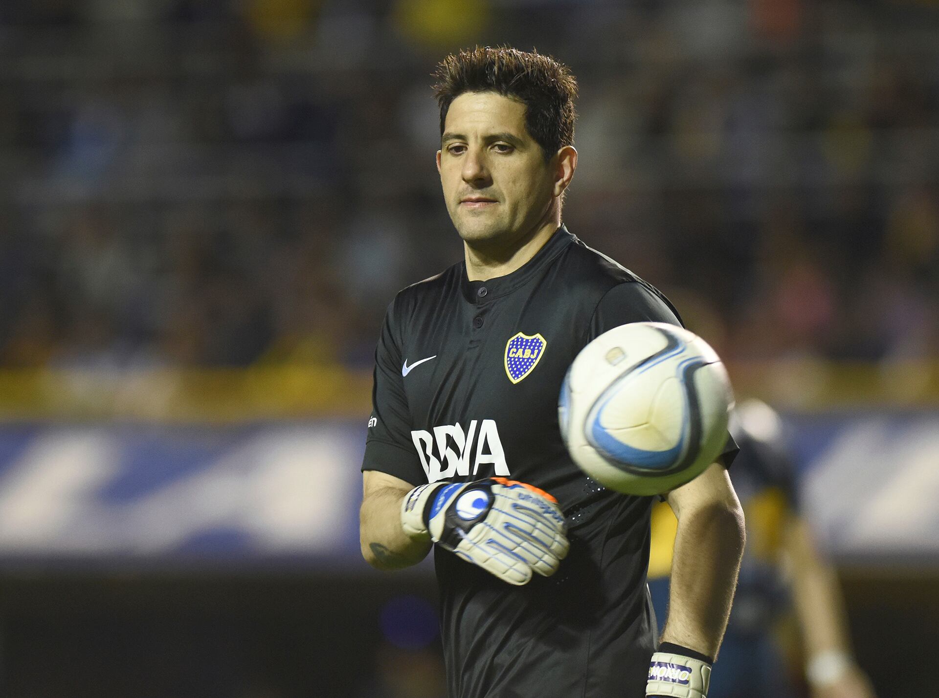 Agustín Orion en su etapa como arquero de Boca Juniors. Ahora es el presidente de Midland (Getty)