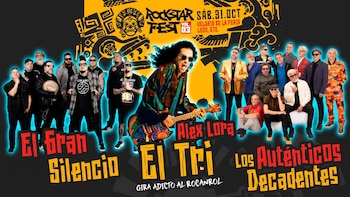 Rockstar Fest Vol. 3: El Tri, Los autenticos decadentes, El Gran Silencio y 21 bandas emergentes en el programa