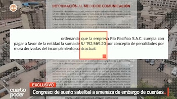 Río Pacífico S.A.C. asegura que lleva siete años esperando el pago del Congreso. peru-noticias.