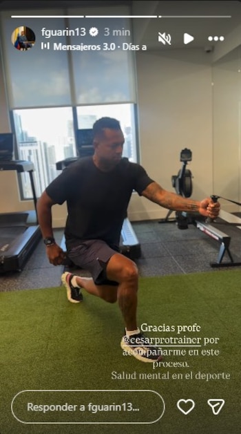 Guarín fue identificado por los usuarios, debido a que usó el mismo atuendo en una publicación suya - crédito @fguarin13/Instagram
