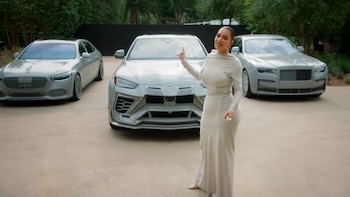 Kim Kardashian pintó sus autos