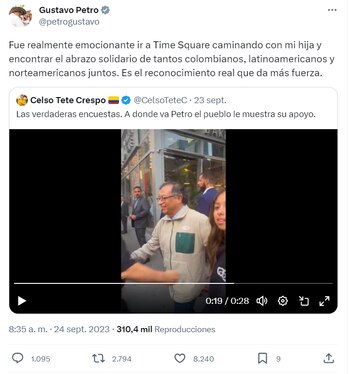 El presidente colombiano realizó una