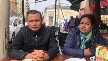 Milton con su mujer Litzet,