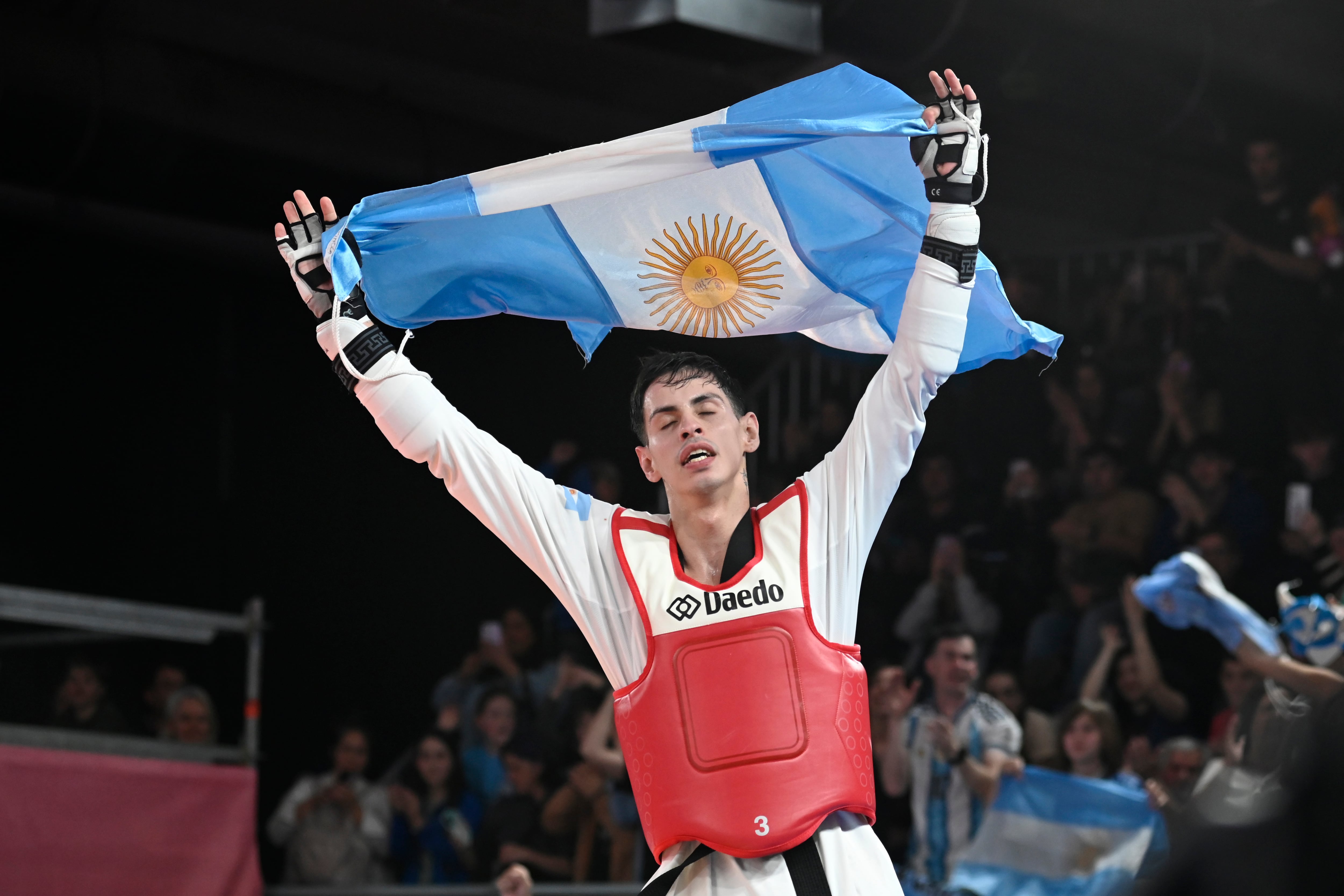 José Luis Acuña fue oro en el taekwondo de los Juegos Suramericanos (Santa Fe 2026)