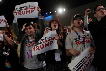 Seguidores de Trump en West