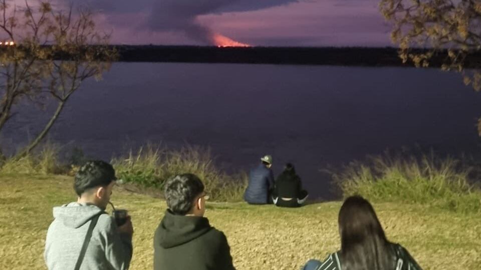 Los últimos incendio registrados se podían ver desde la ciudad santafecina