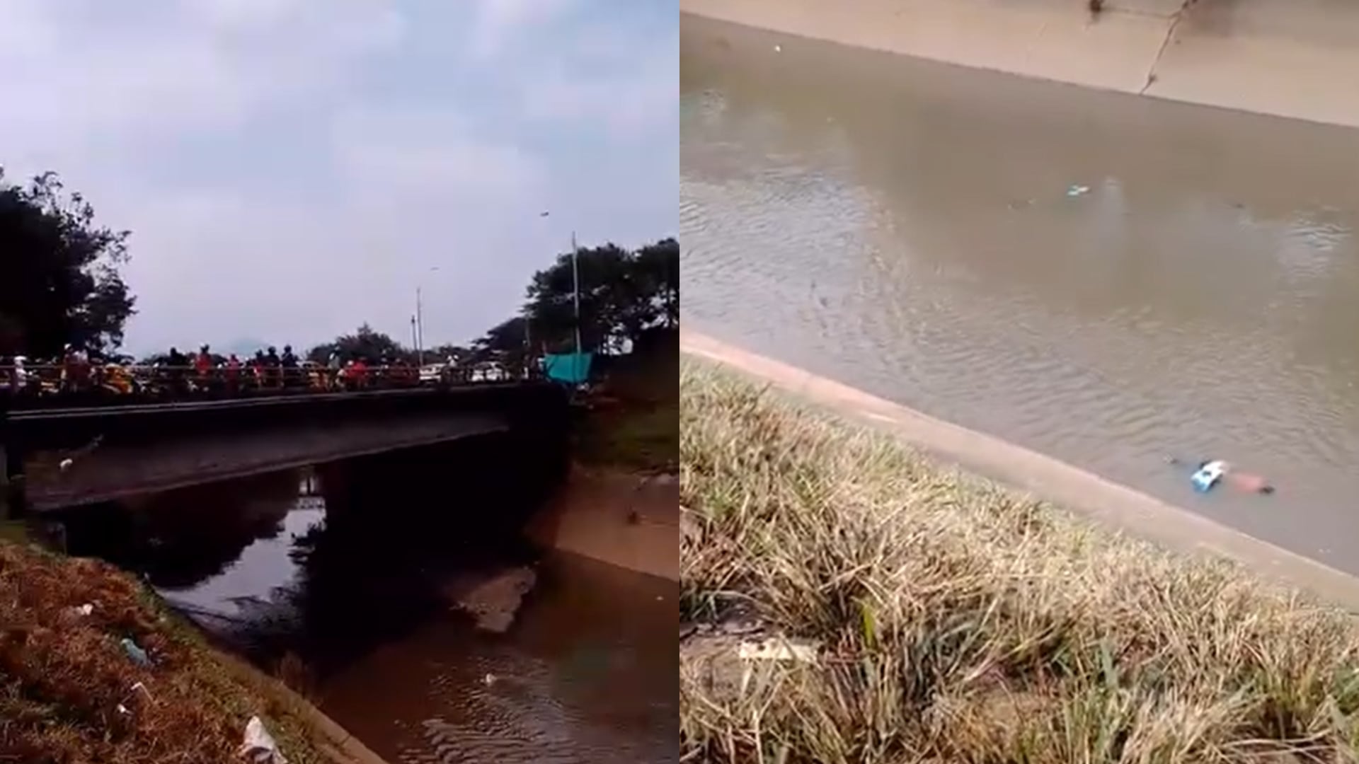 Transeúntes y curiosos se acercaron al lugar del hallazgo mientras las autoridades acordonaban la zona - crédito Jorge Orlando Menese Rivera/Facebook