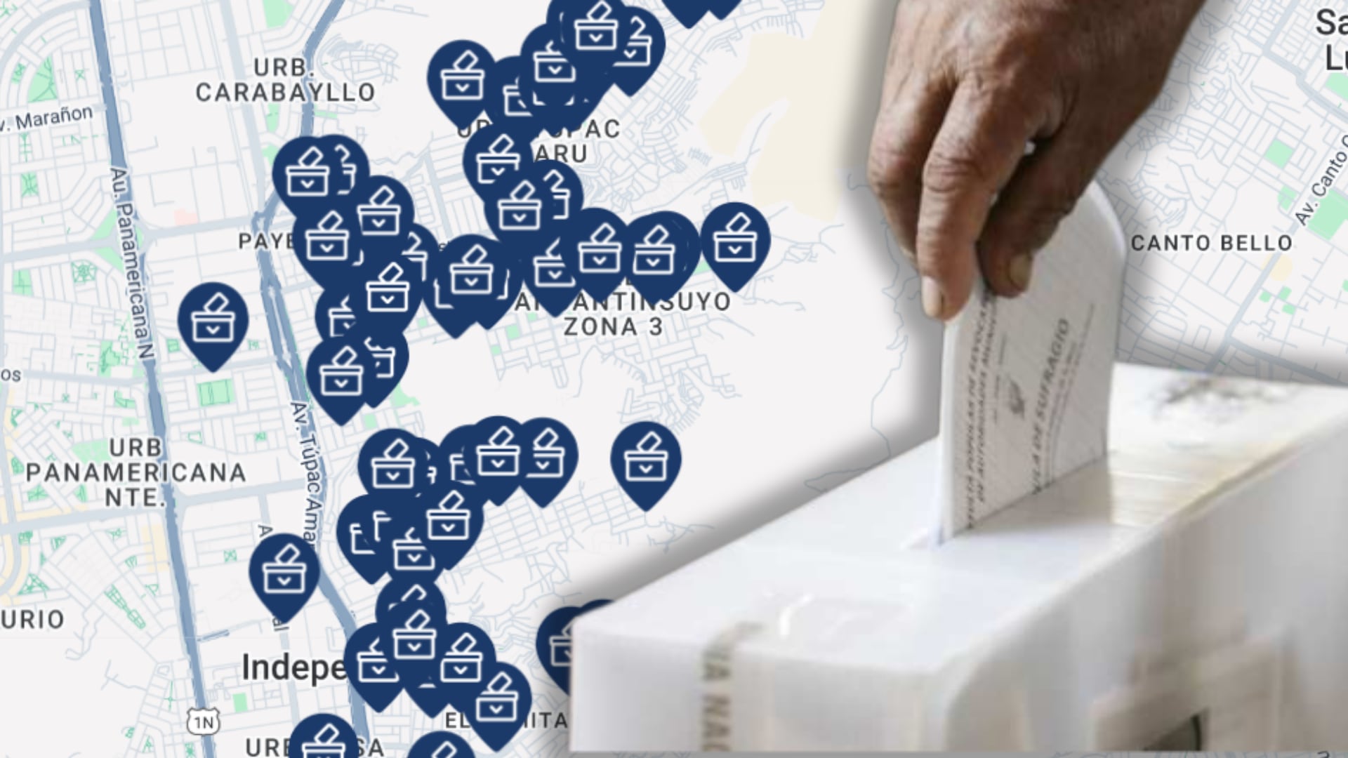 Ciudadanos pueden seleccionar local de votación, proceso digital exige validación con DNI| Andina (Composición: Infobae Perú)