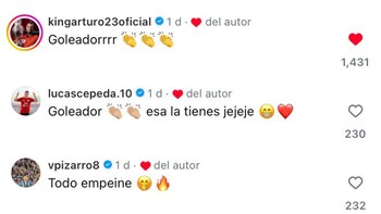 Arturo Vidal llama "goleador" a Esteban Pavez tras su diana a Cristal. - Crédito: @estebanpavez8