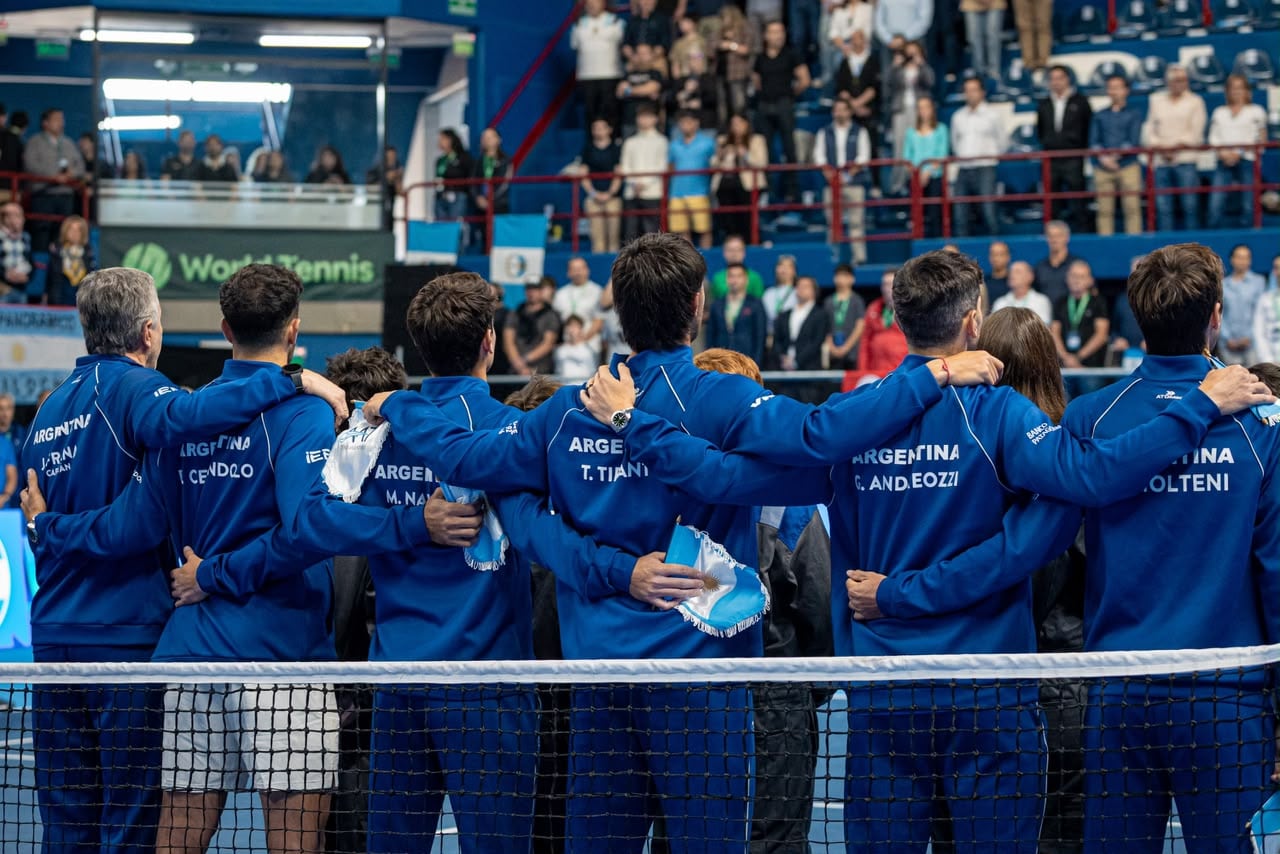 El equipo argentino busca avanzar en la Copa Davis (Crédito: Omar Rasjido / Prensa AAT)
