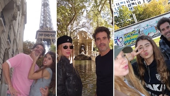 Las postales de Nicolás Cabré, Rocío Pardo y Rufina por Europa: paseos, complicidad y el trofeo más esperado