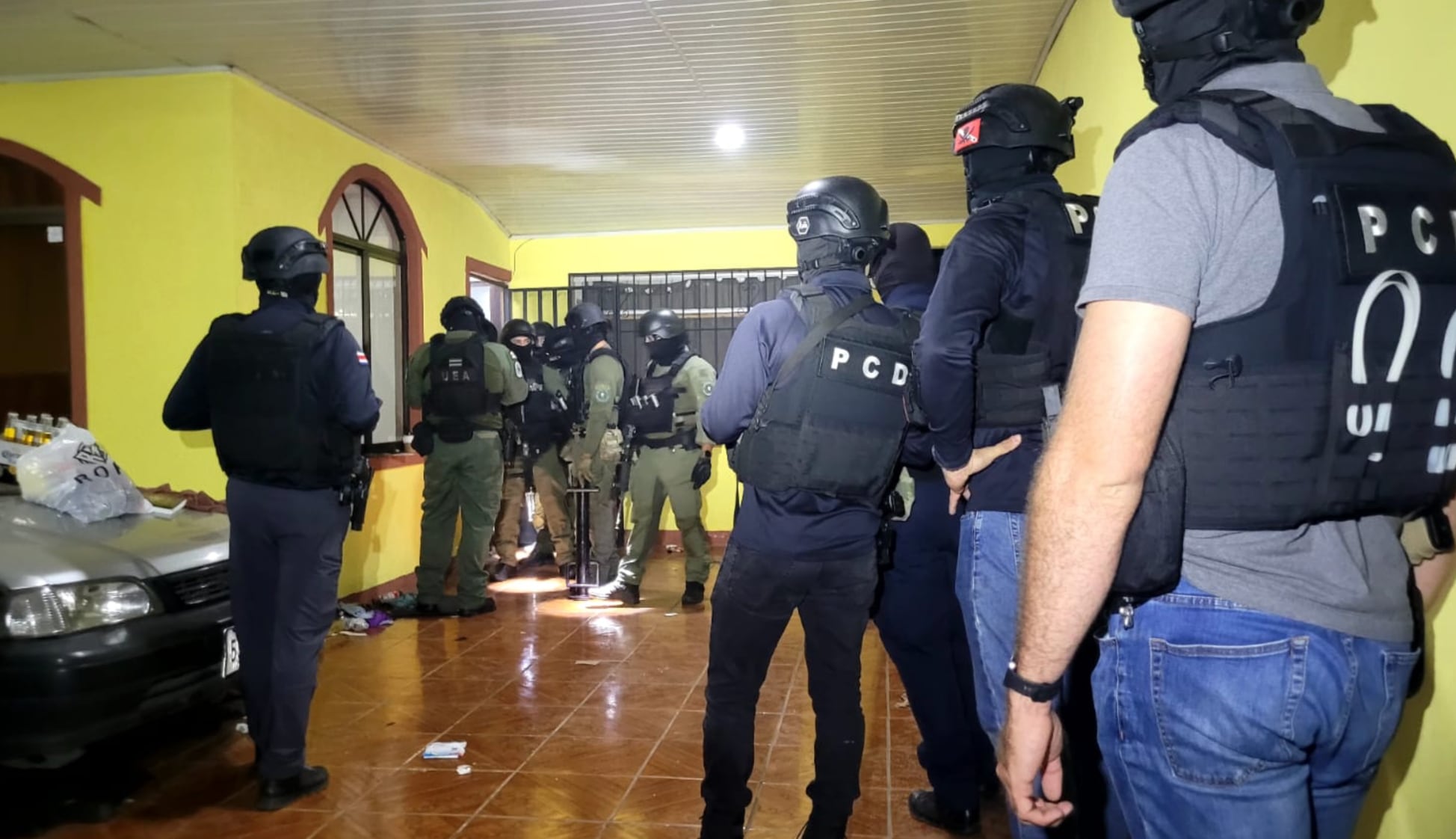 El operativo contó con la participación de la PCD, la UEA, la DIAC y la DEA de Estados Unidos. Crédito: MSP
