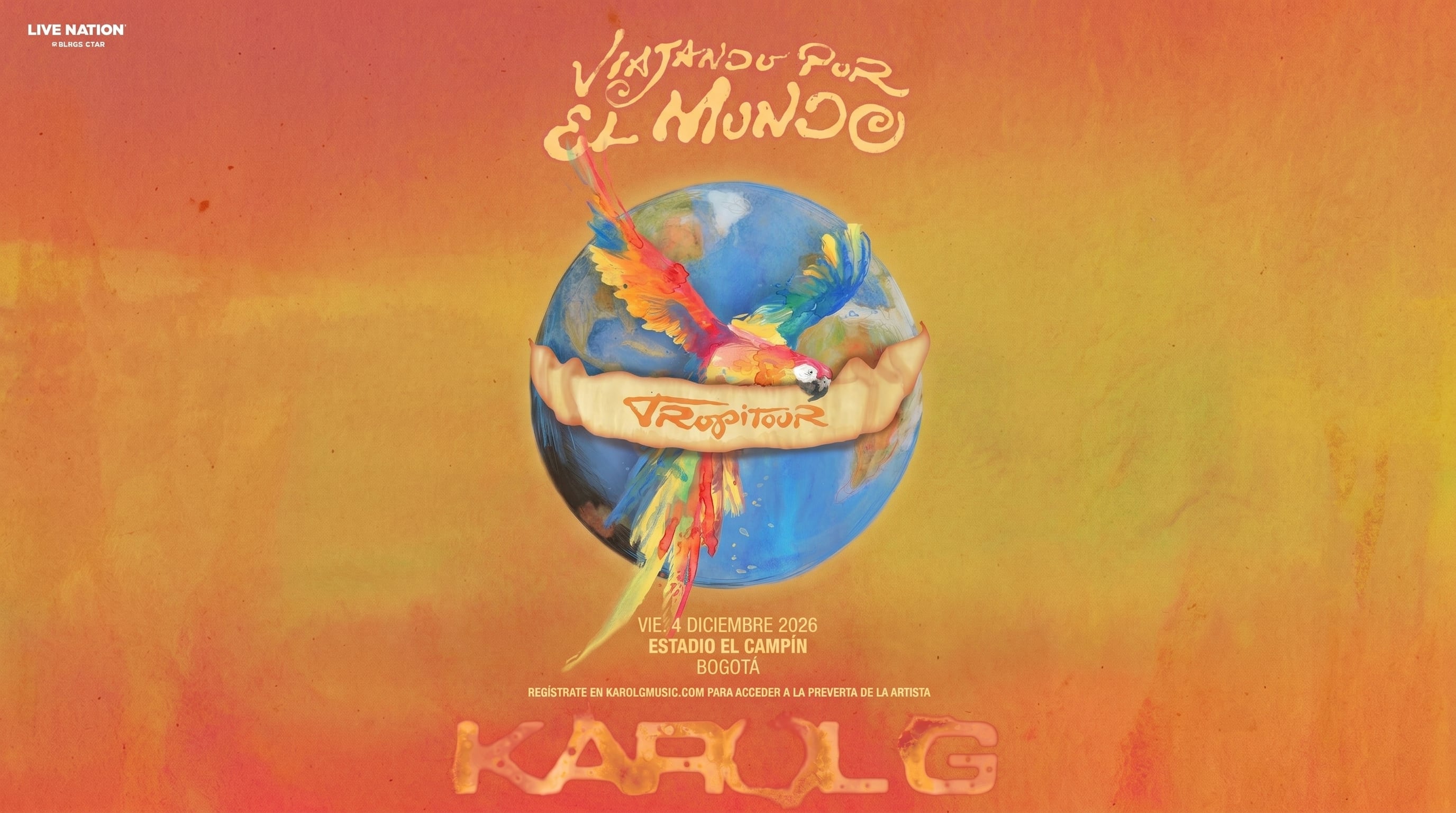 El cartel promocional de Karol G para su