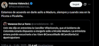 La precandidata señaló que Nicolás