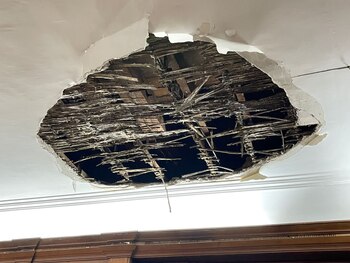 Parte del techo de una