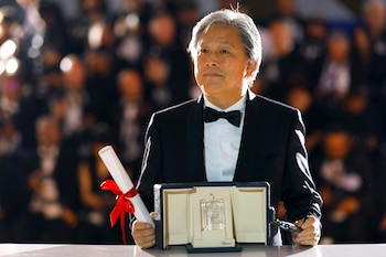 El director Park Chan-wook, ganador