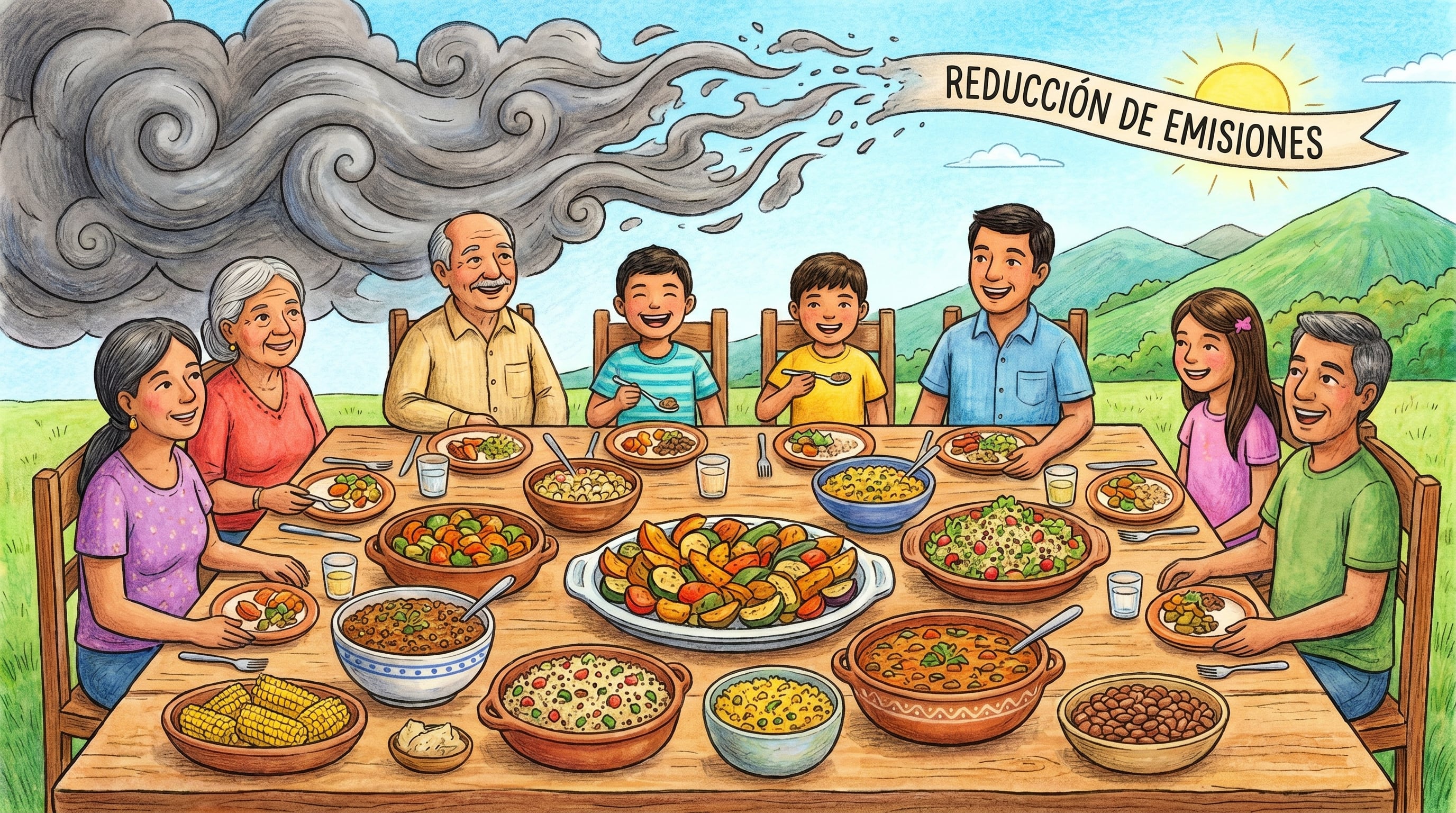 Sustituir una comida semanal de carne por opciones vegetales reduce de manera significativa las emisiones de gases de efecto invernadero (Imagen Ilustrativa Infobae)