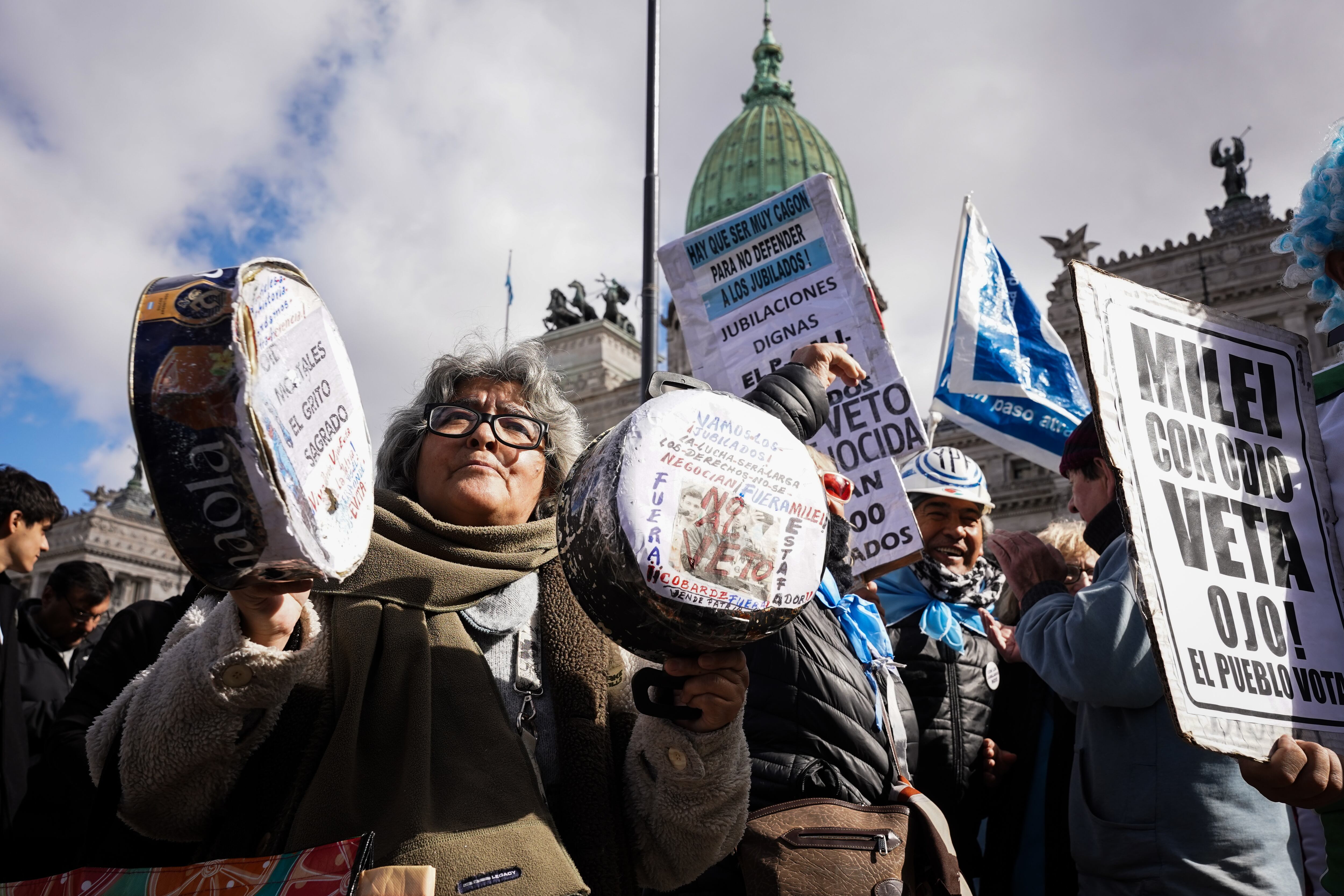 El reclamo se concentrará en el Congreso, junto a organizaciones de jubilados y personas con discapacidad (Fotografía: RS Fotos)
