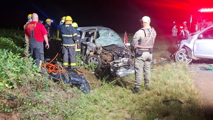 Las víctimas del accidente vial en Brasil eran oriundas de Campo Grande, Misiones, y residían en el país vecino desde hacía cuatro años (Servicio Auxiliar Civil de Bomberos de Casca)