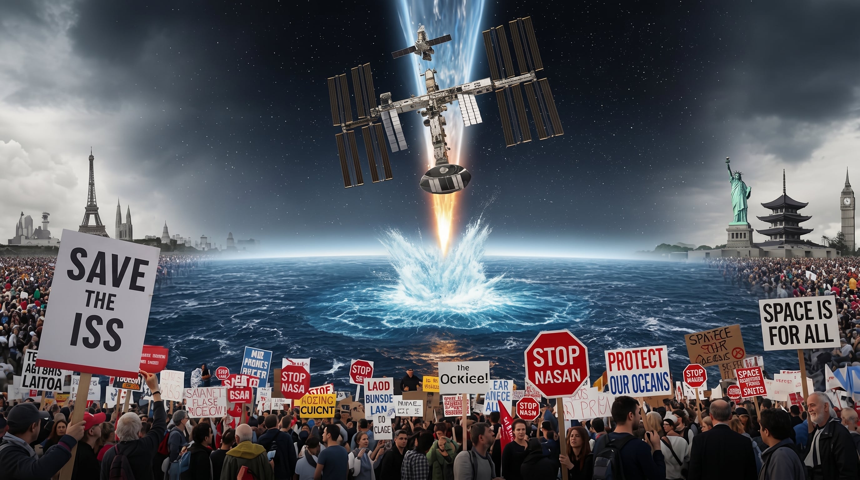 La Ocean Foundation advierte que la caída de la ISS plantea serias preocupaciones por posibles daños a los ecosistemas marinos y al fondo oceánico (Imagen Ilustrativa Infobae)